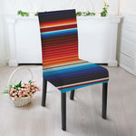 Tribal Mexican Blanket Pattern Print Dining Chair Slipcover