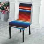 Tribal Mexican Blanket Pattern Print Dining Chair Slipcover