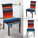 Tribal Mexican Blanket Pattern Print Dining Chair Slipcover