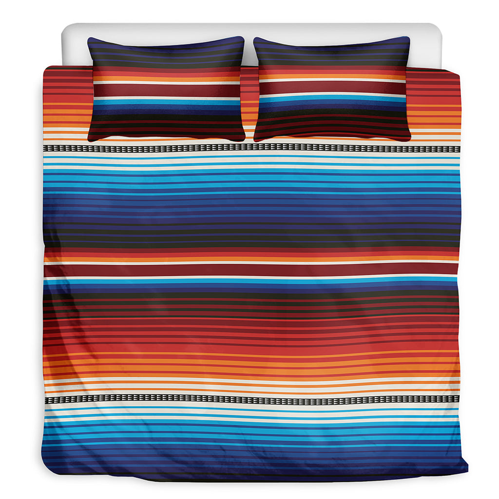 Tribal Mexican Blanket Pattern Print Duvet Cover Bedding Set