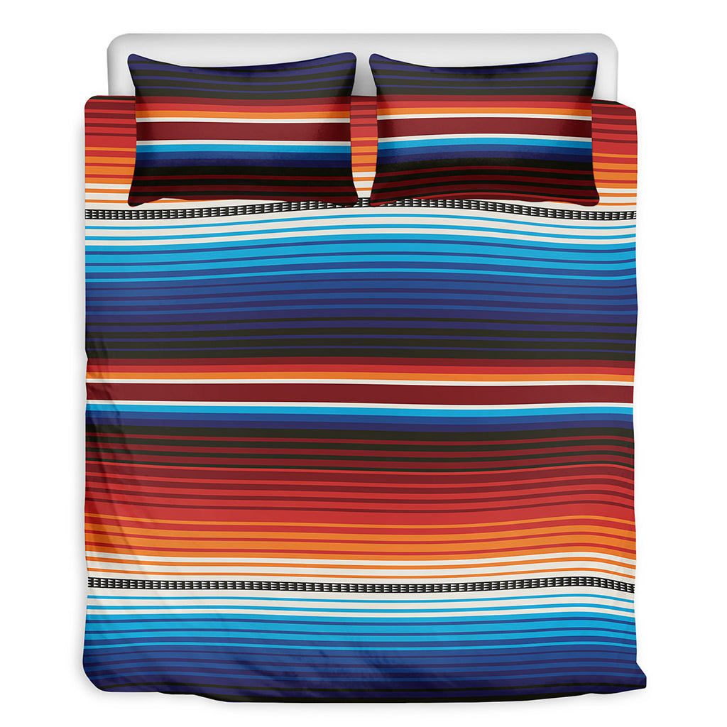 Tribal Mexican Blanket Pattern Print Duvet Cover Bedding Set