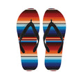 Tribal Mexican Blanket Pattern Print Flip Flops