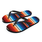 Tribal Mexican Blanket Pattern Print Flip Flops
