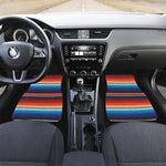 Tribal Mexican Blanket Pattern Print Front and Back Car Floor Mats