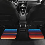 Tribal Mexican Blanket Pattern Print Front and Back Car Floor Mats