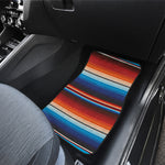 Tribal Mexican Blanket Pattern Print Front and Back Car Floor Mats