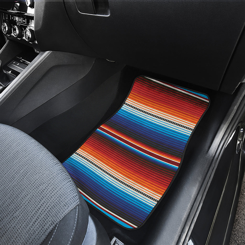 Tribal Mexican Blanket Pattern Print Front Car Floor Mats
