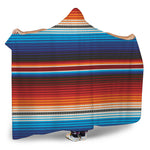 Tribal Mexican Blanket Pattern Print Hooded Blanket