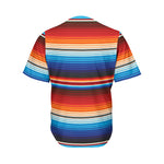 Tribal Mexican Blanket Pattern Print Men's Baseball Jersey