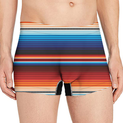 Tribal Mexican Blanket Pattern Print Men's Boxer Briefs
