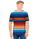 Tribal Mexican Blanket Pattern Print Men's T-Shirt