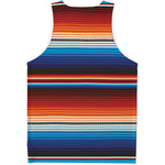 Tribal Mexican Blanket Pattern Print Men's Tank Top
