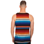 Tribal Mexican Blanket Pattern Print Men's Tank Top