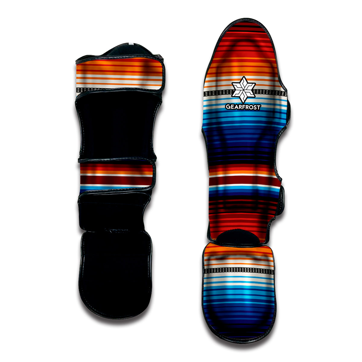 Tribal Mexican Blanket Pattern Print Muay Thai Shin Guard