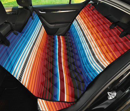 Tribal Mexican Blanket Pattern Print Pet Car Back Seat Cover