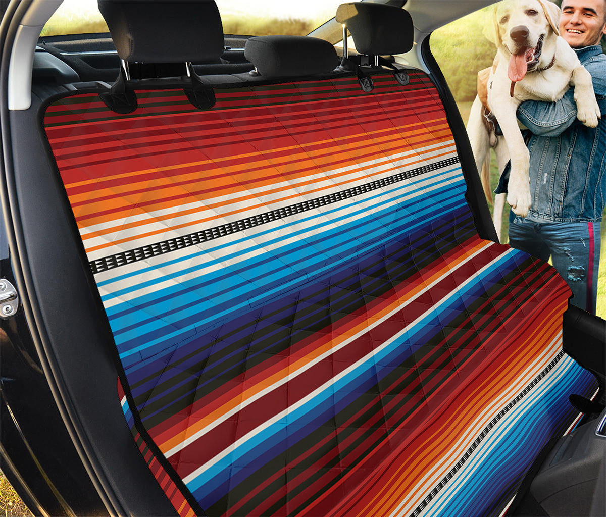 Tribal Mexican Blanket Pattern Print Pet Car Back Seat Cover