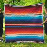 Tribal Mexican Blanket Pattern Print Quilt