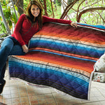 Tribal Mexican Blanket Pattern Print Quilt