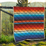 Tribal Mexican Blanket Pattern Print Quilt