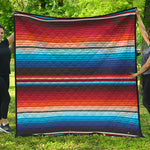 Tribal Mexican Blanket Pattern Print Quilt