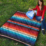 Tribal Mexican Blanket Pattern Print Quilt