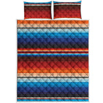 Tribal Mexican Blanket Pattern Print Quilt Bed Set