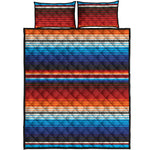 Tribal Mexican Blanket Pattern Print Quilt Bed Set