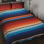 Tribal Mexican Blanket Pattern Print Quilt Bed Set