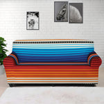 Tribal Mexican Blanket Pattern Print Sofa Cover