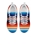 Tribal Mexican Blanket Pattern Print White Sneakers