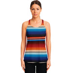 Tribal Mexican Blanket Pattern Print Women's Racerback Tank Top