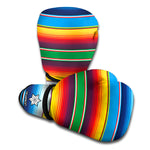 Tribal Mexican Blanket Stripe Print Boxing Gloves