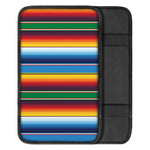Tribal Mexican Blanket Stripe Print Car Center Console Cover