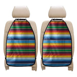 Tribal Mexican Blanket Stripe Print Car Seat Organizers
