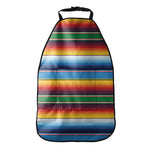 Tribal Mexican Blanket Stripe Print Car Seat Organizers