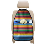 Tribal Mexican Blanket Stripe Print Car Seat Organizers