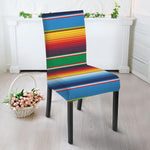 Tribal Mexican Blanket Stripe Print Dining Chair Slipcover