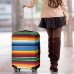 Tribal Mexican Blanket Stripe Print Luggage Cover