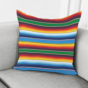 Tribal Mexican Blanket Stripe Print Pillow Cover