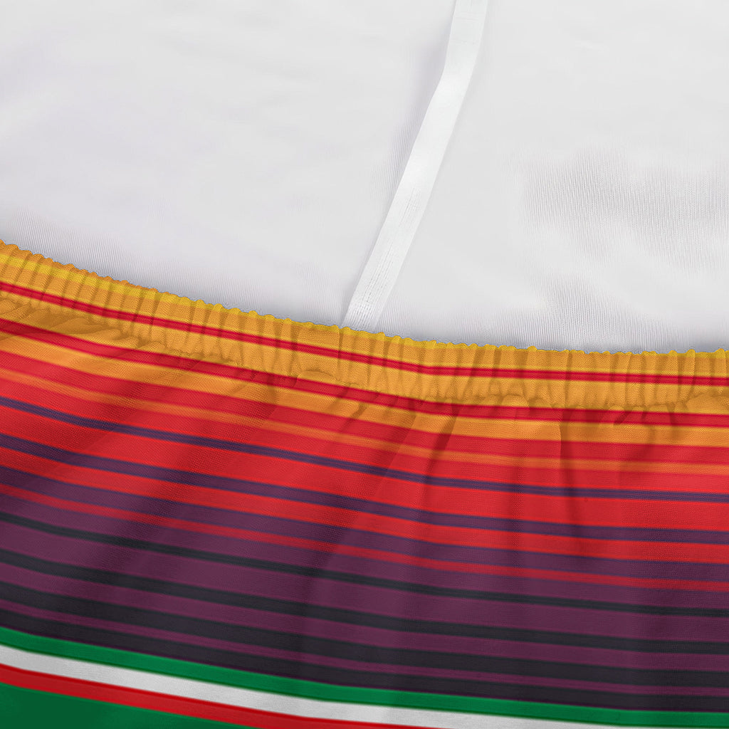 Tribal Mexican Blanket Stripe Print Sofa Cover