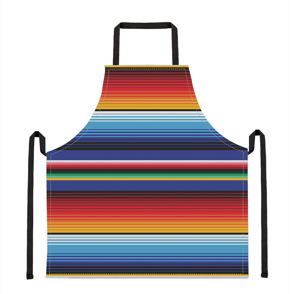 Tribal Mexican Serape Pattern Print Apron