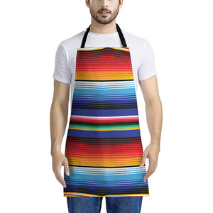 Tribal Mexican Serape Pattern Print Apron