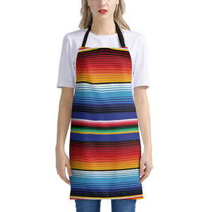 Tribal Mexican Serape Pattern Print Apron