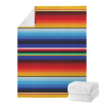 Tribal Mexican Serape Pattern Print Blanket