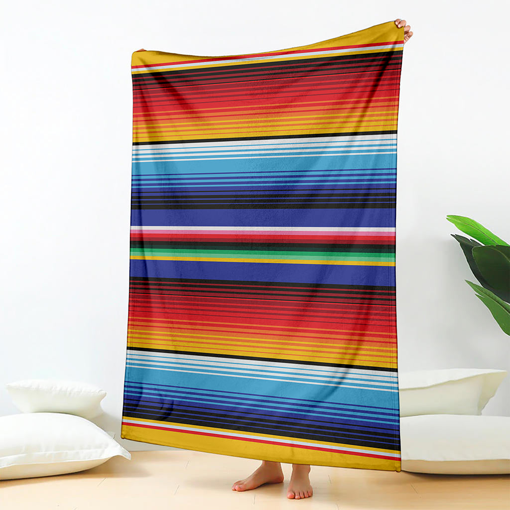 Tribal Mexican Serape Pattern Print Blanket GearFrost