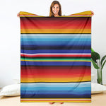 Tribal Mexican Serape Pattern Print Blanket