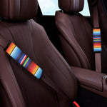 Tribal Mexican Serape Pattern Print Car Seat Belt Covers