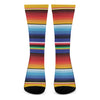 Tribal Mexican Serape Pattern Print Crew Socks