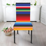 Tribal Mexican Serape Pattern Print Dining Chair Slipcover