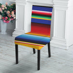 Tribal Mexican Serape Pattern Print Dining Chair Slipcover